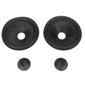 2x Speaker Cone Drum Paper 1 Inch Inner Diameter With Rubber Surround For 5 Inch.