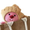 New cute beaver plush doll pendant cartoon slug pig doll keychain pendant school bag ornament girl.