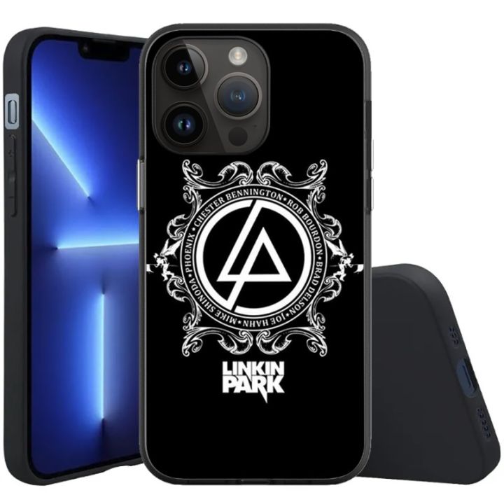 L-Linkin Park-K Phone Case For iPhone 15 14 13 12 11 X XR XS XSMAX 8 7 Plus Mini Pro Max Soft Black Phone Cover