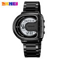 SKMEI Genuine Men's Electric Watch Life Waterproof Stainless Steel Watch Clock EL Luminous Countdown Double Time 2298.