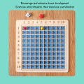 2 In 1 Wooden Math Blocks Board Wooden Educational Counting Table Board Game. 