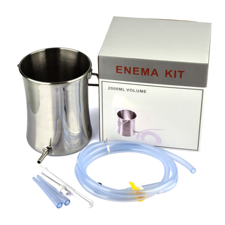 Medical Grade Enema Kit for Men Women Coffee Enema Anal Colon Washing Cleaning Tool 2L Enema Bucket Personal Hygiene Products