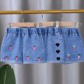 Summer Kids Short Denim Shorts for Girls Fashion Girl Short Princess Jeans Children Pants Girls Shorts Flower Girls Clothing. 