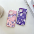 ZCSIBORUI for Redmi A3 Xiaomi Poco C61 Back Cover Purple Butterfly Colorful Sliver Double Sided Hard Case Shockproof Anti-fall Phone Cover. 