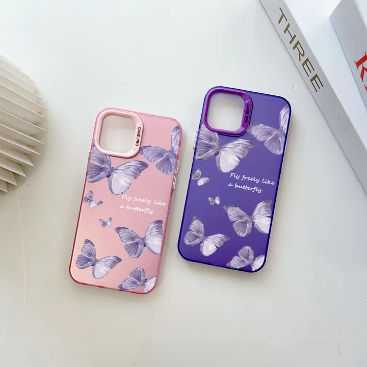 ZCSIBORUI%20for%20Redmi%20A3%20Xiaomi%20Poco%20C61%20Back%20Cover%20Purple%20Butterfly%20Colorful%20Sliver%20Double%20Sided%20Hard%20Case%20Shockproof%20Anti-fall%20Phone%20Cover%20-%20Image%205