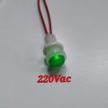 Neon 220vac Power Indicator Input volts : 220Vac Hole size: 24mm.