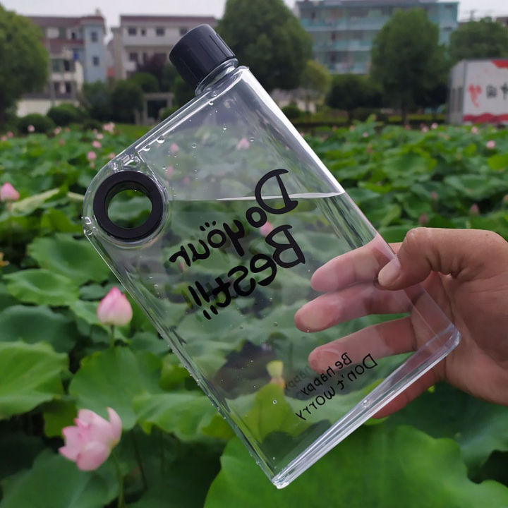 Notebook Transparent Water Bottle - 380ml