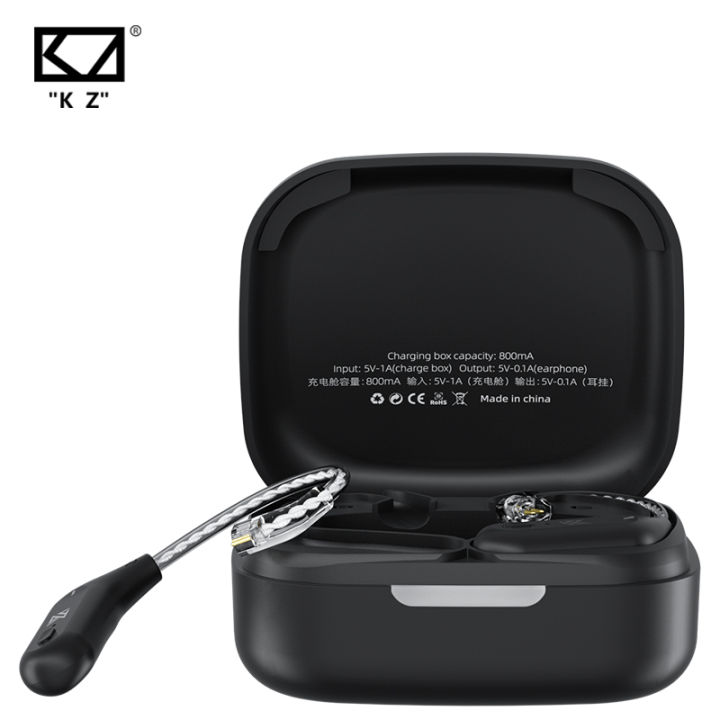 KZ AZ09 HD Bluetooth 5.2 Wireless Upgrade Cable Bluetooth Module HIFI Wireless Ear Hook Connector With Charging Case Z3 S2 Z1PRO