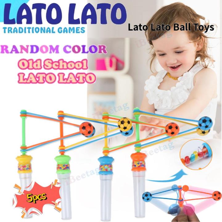 Latok Lato Lato Toy Viral Old School Toy Etek Toy Click Clack Ball Bump Ball Decompression Ball Magical Functions Can Put In Candy Football Pattern