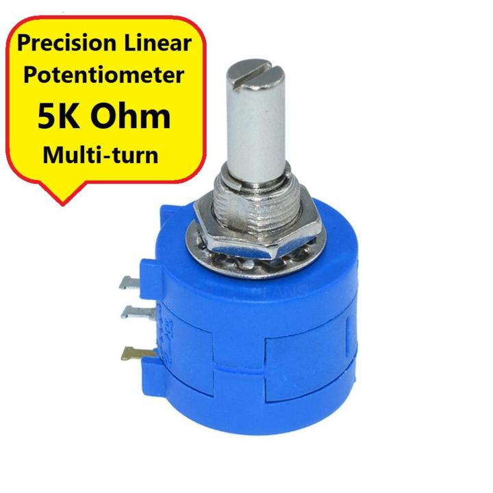 3590S-2-502L 5K 502 5K Multiturn Precision 5K Linear Precision Potentiometer 5K Ohm Adjustable Potentiometer Multi 10 Turn Counting Dial Rotary Wirewound Pot Switches