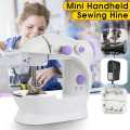 Dual Speed Portable Mini Electric Pedal Sewing Machine – Compact Stitching Machine for Home Use with Foot Pedal & Thread Cutter.
