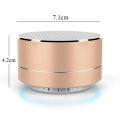 A10 Wireless Intelligent Bluetooth Audio Mini Stylish Cylindrical Aluminum Alloy Speaker Handsfree Subwoofer Stereo Speaker. 