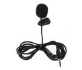 [ bshopbd  ] Ready Stock Universal Portable Computer Phone Universal Mini Microphone Mic 3.5mm Jack With Lapel Lavalier Clip Portable Light-weight Easy To Use For Teaching Lecture Conference. 