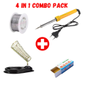 Soldering Tool Kits -4 in 1 Combo - Soldering iron , Stand, Reel, Resine. 