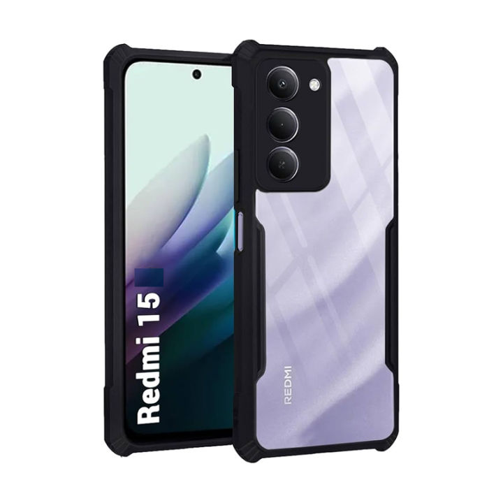 Xiaomi Redmi 15 4G/5G Xundd Protective Transparent Airbag Bumper Phone Case For Redmi 15 Back Cover