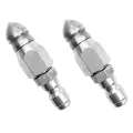 2X Pressure Washer Sewer Jetter Nozzle with Stainless Steel, Design Sewer Jet Nozzle,1/4Inch Quickly Connector. 