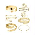 Simple Boho Coil Upper Arm Band Cuff Armlets for Women Girls Arm Bangle Adjustable. 