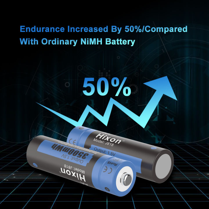 8pc%203500mWh%201.5V%20AA%20Lithium%20Rechargeable%20Battery%204%20Slot%20Charger,%20For%20Wireless%20Mouse,%20Keyboard,%20Alarm%20Clock%20And%20Other%20Electronic%20-%20Image%204