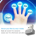 USB Fingerprint Key Reader FIDO U2F Portable Security Key, B. 