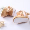 Slip On Anti Skid Bottom Down Shoes Flat Snow Boots Newborn Toddler Plush Fur Winter Warm Boots. 