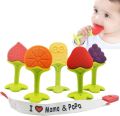1Pcs Silicone Baby Teether Fruit Shape Baby Teething Toys Infant Chew Tooth Toys Baby Teether.