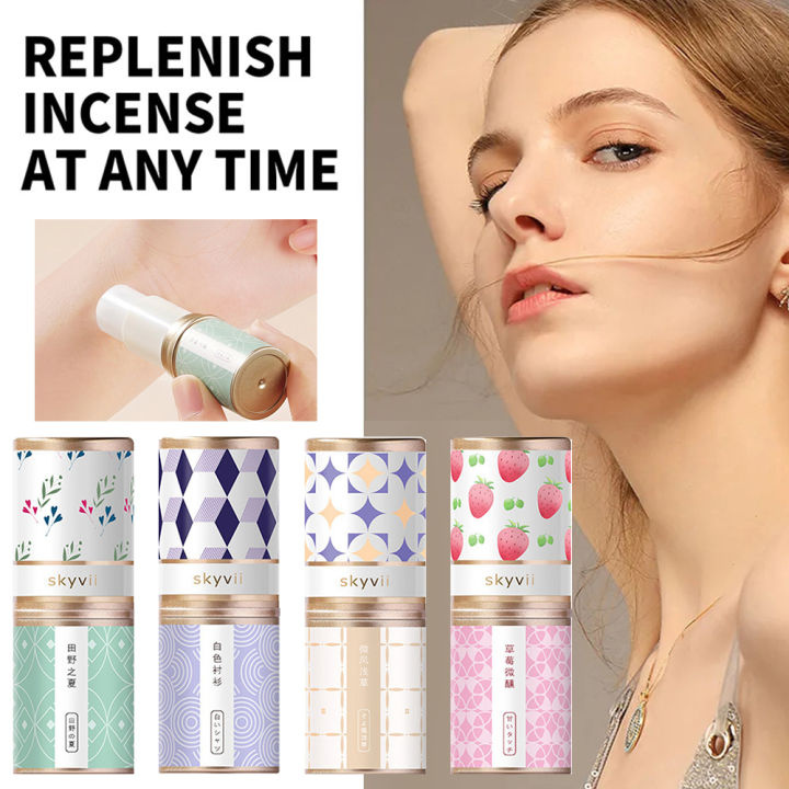 1Pc Portable Strawberry Solid Perfume Women Men Balm Fresh Natural Long-Lasting Deodorant Body Perfume Antiperspirant