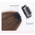Fake Hair Air Bangs Seamless Clips in Front Fringe Girls Hairpiece. 