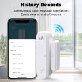 ROVF Tuya Smart WiFi Door Window Sensor Detectors Sound And Light Alarm Timing Work for Alexa Google Home Smart life APP.