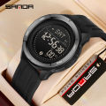 Sanda Multi functional Mileage Calorie Outdoor Sports Simple Waterproof LED Men's Watch SD2197-6. 
