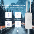 KuWFi Outdoor WiFi 1200Mbps Dual Band AP Router Wireless Access Point Wide-Area Waterproof Long Range Wireless Coverage. 