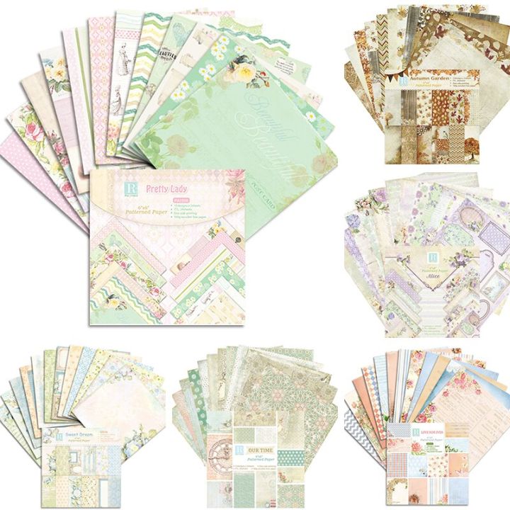 24%20Pcs%20Scrapbook%20Handbook%20Card%20Making%20Material%20Decoration%20Paper%20Background%20Single-sided%20Pattern%20DIY%20Photo%20Album%20Craft%20Supplies%20-%20Image%202