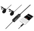 Boya BY-M1DM (Official 2Y Warr) Dual Omni-directional Lavalier Microphone with free tea shirt. 