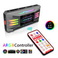 Coolmoon Argb Controller 4pin Pwm 5v 3pin Argb Cooling Fan Smart Intelligent Remote Control For Case Chassis Radiator. 