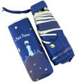Mini Cute Little Prince Umbrella Rain Women Pocke Folding Umbrellas Female Sunny Parasol Lovely Pocket Girls Gift Umbrella.