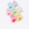 Fashion Cute Frangipani Hair Clip Transparent Jelly Color Simple Ponytail Hairpin Hair Accessories Headwear Barrettes Girls. 