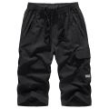 Men's Summer Quick Dry 3/4 Pants Lightweight Capri Shorts Hiking Fishing Travel Casual Cargo Shorts Pants Men Gym Shorts 7XL 8XL. 