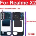 Realme X2 Full Body Casing Middle Frame Housing. 