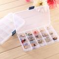 15 Grids Plastic Storage Boxes Divider Removable Jewelry Earring Organizer Boxes. 