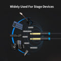 VENTION 6.5mm Audio Cable Male to Male Audio Cable HiFi Gold-plated for Guitar/Amplifier/ Microphone 10m (Black).