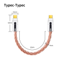 OTG Cable Adapter Type-C to Type-C Cable Double-Headed Headphone Decoding Earphone Sound Card Cable for Huawei/Samsung HiFi.