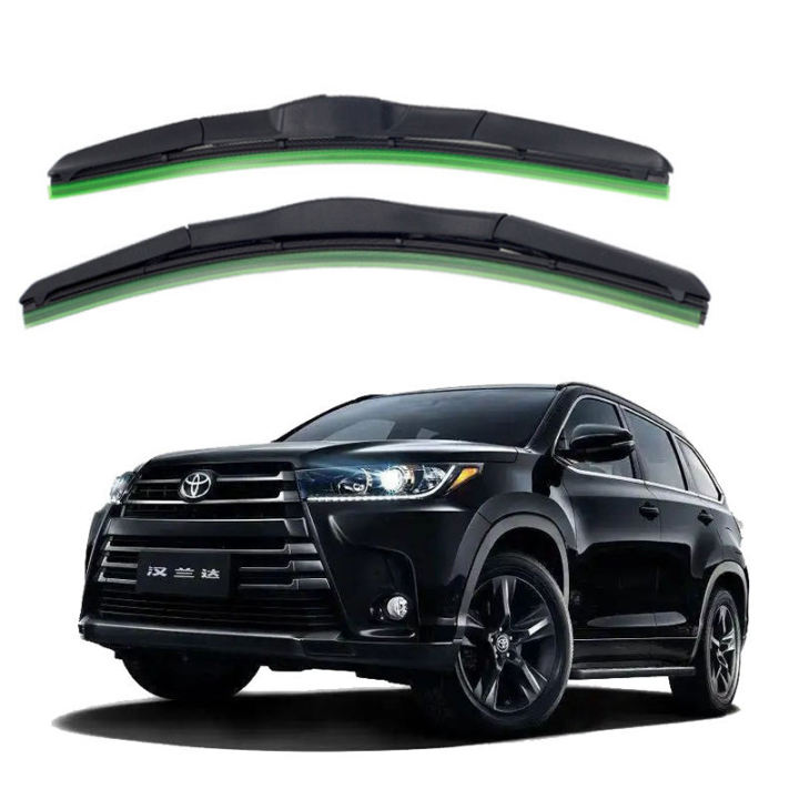 Universal Three Section Car Wiper Blades Double Layer Soft Rubber Automotive Replacement Windshield Wipers Hybrid Windshie Ld Wipers Easy To Install 14"-26"