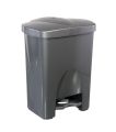 Plastic Supper Paddle Bin - Grey - dustbin.
