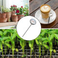 Stainless Steel Soil Thermometer 127mm Stem Display 0-100 Degrees Celsius Range Demoo. 