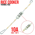 RF250V 15A/20A 185 degree cutoff RF 250V ceramic temperature fuse for electric rice cooker. 