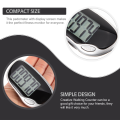 Walking and Running Pedometer Large Screen (black) Passometer Major Outdoor Counter for Fitness Abs Professional Step. 