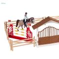 Horse Stable Playset Horse Clubs with Horseman Horses Toy for 3 4 5 6 7 Year Old. 