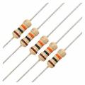 50Pcs- 10K Ohm Resistor 5% 10K Ohm Carbon Film 10K Ohm Resistors 1/4W Resistance 0.25 Watt 5% Tolerance Fixed Resistors 2 Pin Leads.