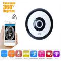 Panoramic Wifi IP P2P Night Vision Camera 360 Degree - White.