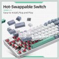 Machenike K500 Mechanical Keyboard Gaming Keyboard Wired Keyboard Hot Swappable 94 Keys RGB Light Mac Windows.