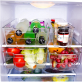 Kitchen Transparent Crisper Stackable Drawer Type Refrigerator Storage Box Food Sorting Draining Crisper For Vegetable 1Pcs.